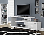 Monarch Specialties Art Deco TV Stand For TVs Up To 60", White