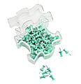 Office Depot® Brand Puzzle Piece Pushpins, 1/2" x 1/4", Green, Pack Of 150
