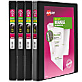 Avery® Durable View 3 Ring Binders, 0.5" Slant Rings, Black, Pack Of 4 1 thumbnail image