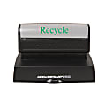 ACCU-STAMP® 50% Recycled PRO Pre-Inked Stamp With Microban®, 2 5/8" x 3 5/8" Impression