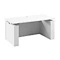 Stratus 60W x 30D Electric Height Adjustable Standing Desk with Modesty Panel, White, Standard Delivery 1 thumbnail image