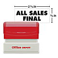 Custom Office Depot Brand Pre Inked Stamp 1116 x 2 Impression - Office Depot