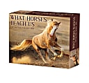 2024 Willow Creek Press Page-A-Day Daily Desk Calendar, 5" x 6", What Horses Teach Us, January To December