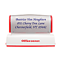 Custom Office Depot® Brand Pre-Inked Stamp, 1" x 3-3/16" Impression