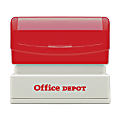 Custom Office Depot® Brand Pre-Inked Stamp, 13/16" x 2-5/16" Impression 1 thumbnail image