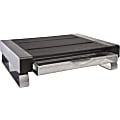 Rolodex® Mesh Workspace Monitor Stand With Drawer, Black/Silver 1 thumbnail image