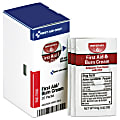 First Aid Only First Aid/Burn Cream Refill, Antiseptic With Aloe, 0.03 Oz, Box Of 20 Packets