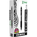 Zebra Pen Z-Grip Retractable Ballpoint Pens - 0.7 mm Pen Point Size - Retractable - Black - 1 Dozen