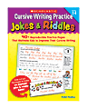 Scholastic Cursive Writing Practice: Jokes & Riddles 1 thumbnail image