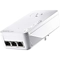 devolo Magic 2 LAN triple Powerline Network Adapter - 1 - 3 x Network (RJ-45) - 2000 Mbit/s Powerline - 1600 ft Distance Supported - Gigabit Ethernet - Yes 1 thumbnail image