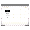 2026–2027 Blue Sky, Ashley G, Squiggle Stripe, Monthly Desk Pad Planning Calendar, 22 x 17, Academic Year, 158372 1 thumbnail image