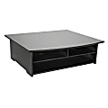 Rolodex® Wood Workspace Printer Stand, Black