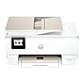HP ENVY Photo 7975 Wired & Wireless Inkjet Multifunction Printer - Color - White/Light Portobello - Copier/Printer/Scanner - 15 ppm Mono/10 ppm Color Print - 4800 x 1200 dpi Print - Flatbed/ADF Scanner - Wireless LAN - USB - For Plain Paper Print - 1 1 thumbnail image