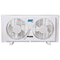 Seasons Comfort™ 2-Speed Reversible Twin Window Fan, 13"H x 4-15/16"W x 22-1/2"D, White 1 thumbnail image