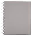 TUL® Discbound Student Notebook With Poly Cover, Letter Size, 3-Subject, Narrow Ruled, 75 Sheets, Gray 1 thumbnail image