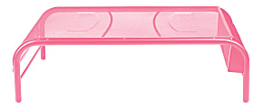 Mind Reader Mesh Monitor Riser, 5-15/16"H x 19-7/8"W x 11-13/16"D, Pink 1 thumbnail image