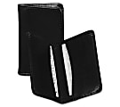 Samsill Leather Carrying Case Wallet For Business Card, Black 1 thumbnail image