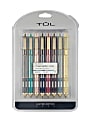 TUL® GL Series Retractable Gel Pens, Limited Edition, Medium Point, 0.8 mm, Assorted Barrel Colors With Starburst Pattern, Assorted Metallic Inks, Pack Of 8 Pens