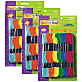 Creativity Street Embroidery Thread Skeins, Assorted Colors, 24 Skeins Per Pack, Set Of 3 Packs