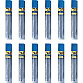 Pentel Super Hi-Polymer Leads - 0.7 mm , Medium Point - 2H - Black Lead - 12 / Tube - 12 / Box 1 thumbnail image