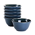 Martha Stewart 6-Piece Ice Cream Bowl Set, Blue