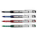 FORAY® Liquid Ink Rollerball Pens With Metal Clips, Medium Point, 0.7 mm, Assorted Barrels, Assorted Ink Colors, Pack Of 4 1 thumbnail image