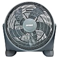 Optimus Turbo High-Performance 3-Speed Air Circulator, 24" x 22", Gray