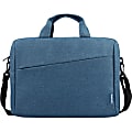 Lenovo T210 Carrying Case for 15.6" Notebook, Book - Blue - Water Resistant - Polyester Body - Handle 1 thumbnail image