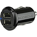 Scosche Dual USB Car Charger for iPod, iPhone and iPad (12 Watts x 2 Ports) - 1 Pack - 12 V DC Input - 5 V DC Output