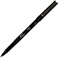 Integra Liquid Ink Fine Metal Tip Pens - 1 mm Pen Point Size - Blue Gel-based Ink - Black Barrel - 1 Dozen