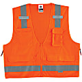 Ergodyne GloWear® Safety Vest, Surveyor's 8250Z, Type R Class 2, 4X/5X, Orange
