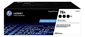 HP 78A Black Toner Cartridges, Pack Of 3, CE278AT1 1 thumbnail image