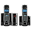 GE 28821FE2 DECT 6.0 Digital Dual-Handset Expandable Cordless Phone With Digital Answering System, Black/Silver 1 thumbnail image