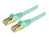 StarTech.com 1ft Aqua Cat6a Shielded Patch Cable - Aqua 1 thumbnail image
