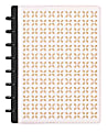 TUL® Discbound Notebook With Die-Cut Leather Cover, Junior Size, Narrow Ruled, 60 Sheets, Pink/Rose Gold 1 thumbnail image