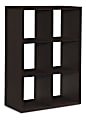 Linon Emmet 31"W 6-Cubby Storage Cabinet, Espresso 1 thumbnail image