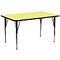 Flash Furniture Rectangular Activity Table, 30-1/8" x 30", Yellow 1 thumbnail image