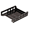 OIC® Front-Loading Stackable Desk Tray, Letter Size, Smoke 1 thumbnail image