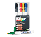 Uni-Ball Oil-Base Fine Line uni Paint Markers - Fine Marker Point - Blue, White, Red, Yellow, Green, Black Oil Based Ink - 6 / Set 1 thumbnail image
