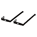 OIC® Adjustable Partition Hangers, Black, Pack Of 2