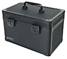 IdeaStream Metal Divided Storage Box, 8"H x 7"W x 7"D, Black