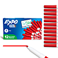 EXPO® Low-Odor Dry-Erase Markers, Fine Point, Red, Pack Of 12 1 thumbnail image