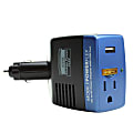ReVIVE PowerFlex DC Car Charger With USB Port and AC Adapter, Blue 1 thumbnail image