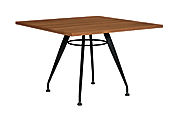 Global® Conference Table, Round, 42"H x 42"W x 29"D, Avant Honey/Black