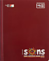 SONS System Journal-Style Notebooks, 9-3/4" x 7-1/2", 1 Subject, Primary Rule, 200 Sheets, Burgundy 1 thumbnail image