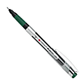 FORAY® Porous Point Pen, Fine Point, 0.5 mm, Silver Barrel, Green Ink