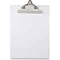 Saunders Transparent Clipboard with High Capacity Clip - 1" Clip Capacity - 8 1/2" x 11" - Plastic - Clear - 1 Each