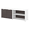 Bush Business Furniture Jamestown Low Storage Cabinet With Doors And Shelves, Storm Gray/White, Standard Delivery 1 thumbnail image