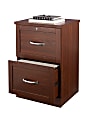 Realspace® Premium 17"D Vertical 2-Drawer File Cabinet, Brick Cherry 1 thumbnail image