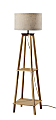 Adesso Kirby Shelf Floor Lamp, 59-3/4"H, Light Beige/Natural 1 thumbnail image